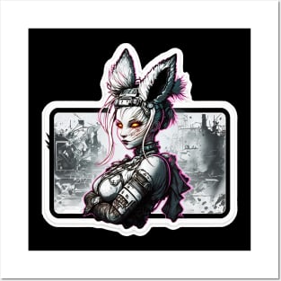 Bunny Cyberpunk Posters and Art